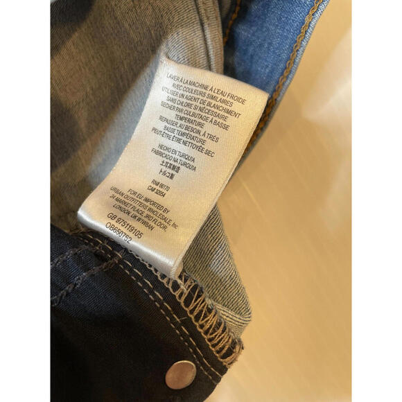 Free People Jeans Womens Blue Ankle Skinny Distressed Raw Hem Medium Wash 29R - Picture 6 of 9